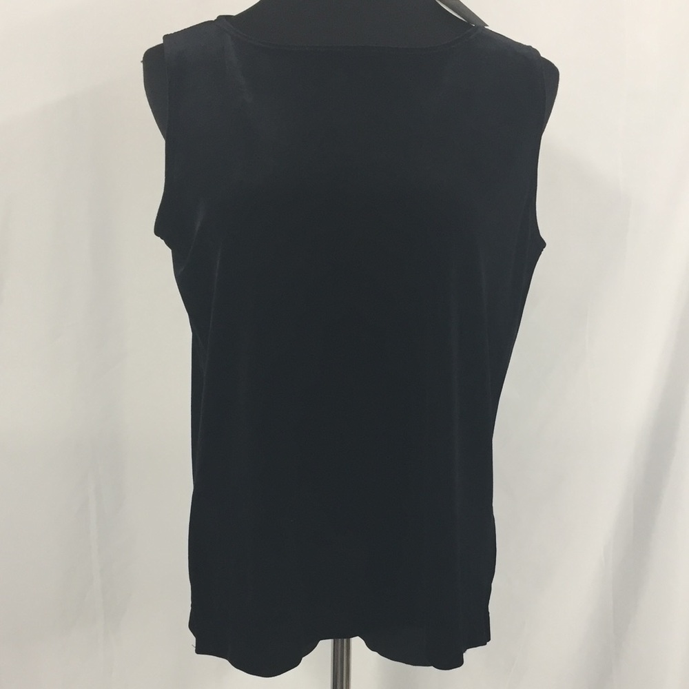 CHICO'S BLACK‎ VELVET TOP 2